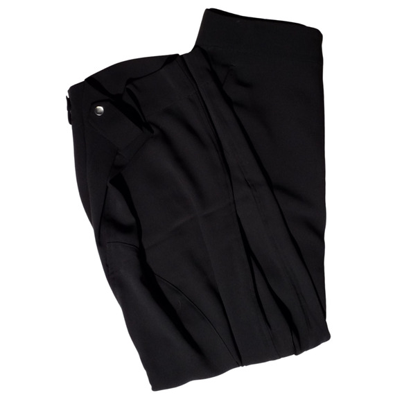 Club Monaco Black Tapered Leg Pants Zip Ankle Pockets Size 10 - Picture 2 of 6